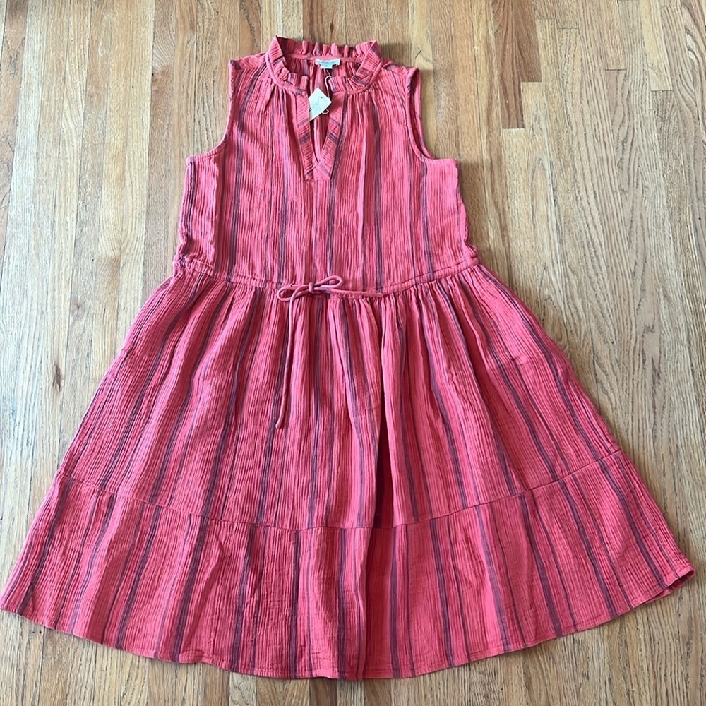 NWT Sundance Sleeveless V-Neck Tiered Midi Size: Small